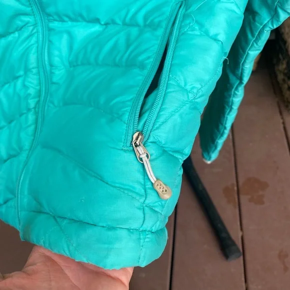 Patagonia Feather Down Puffer Aqua Quilted Jacket - Picture 4 of 12